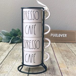 RAE DUNN espresso mugs { ESPRESSO }{ CAFE }
